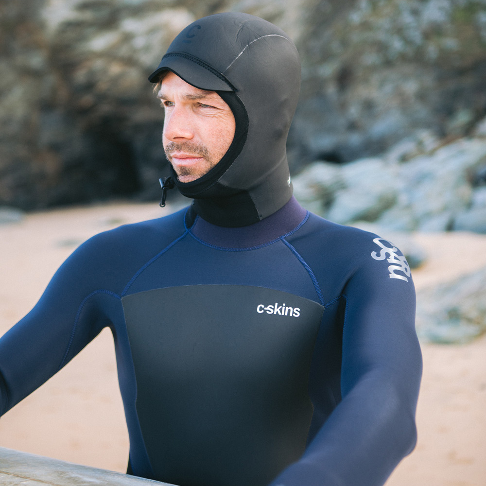 2026 C-Skins Legend 2.5mm Neoprene Surf Hood C-HOLE - Black